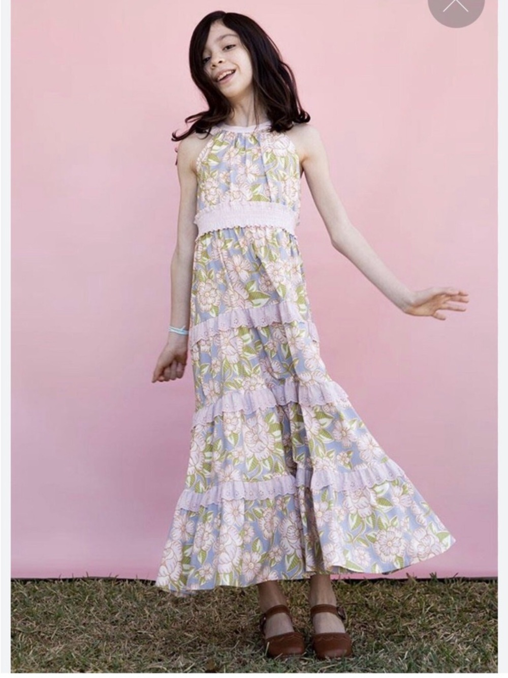 Girls Matilda Jane Off to Wonderland Maxi Dress